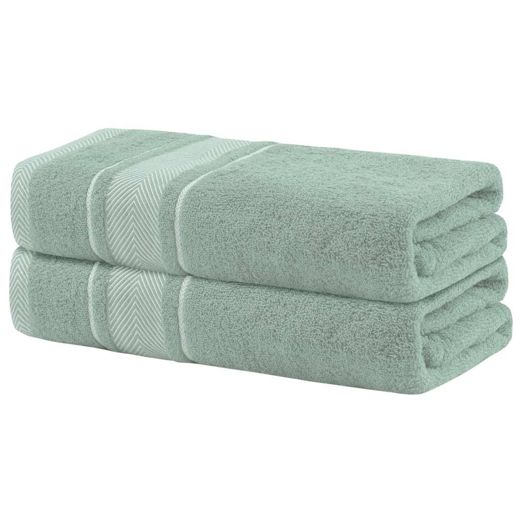 Cotton Bath Towels Set, 2 Pack Soft, Highly Absorbent and Quick Dry Towels Bathroom, Gym, SPA, Yoga 28" x 56"