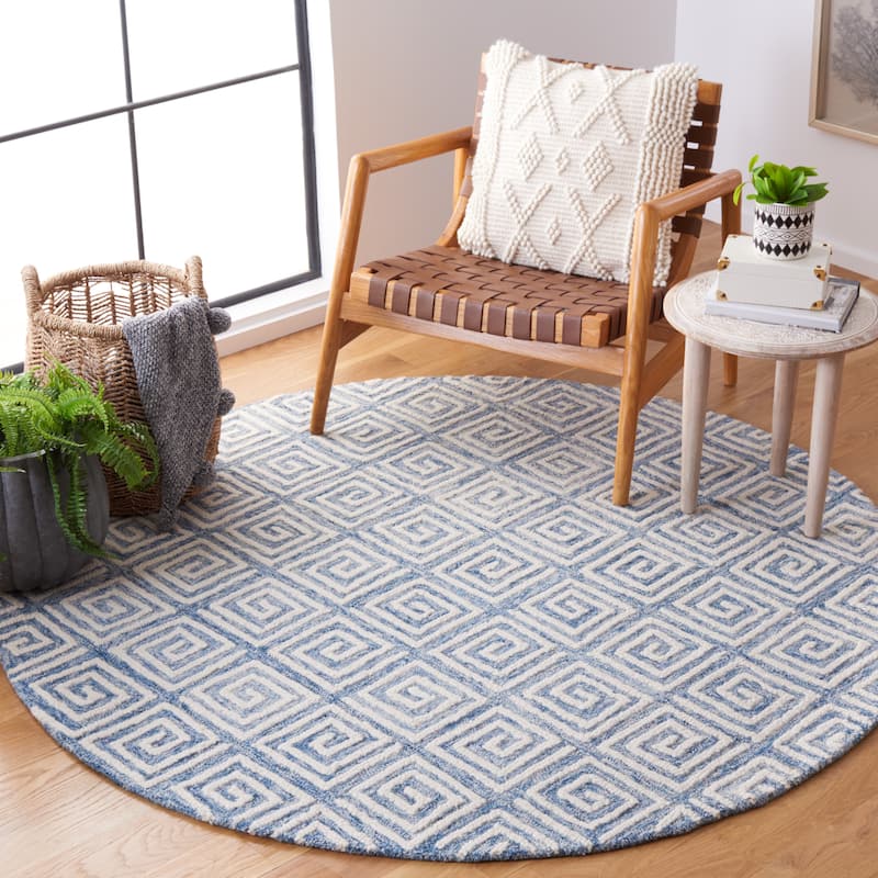 SAFAVIEH Handmade Metro Wencke Geometric Wool Rug