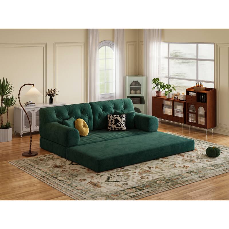 Modular Sofa, Convertible Pudding Block Sofa, Floor-Standing Sofa Bed With Armrests And Comfortable Sofa Bed