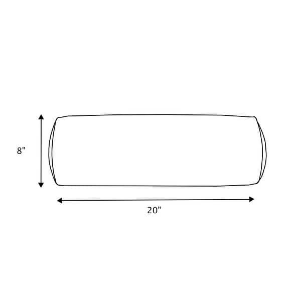 Sorra Home Indoor Knife Edge Bolster Pillow Single Bed Bath & Beyond