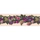 Purple, Green Grapes, Flowers Peel and Stick Wallpaper Border 15 ft X 7 ...