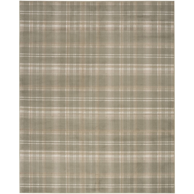 HomeRootsPlaid Cottage Rectangle Area Rug - 108' X '72' X '0.5