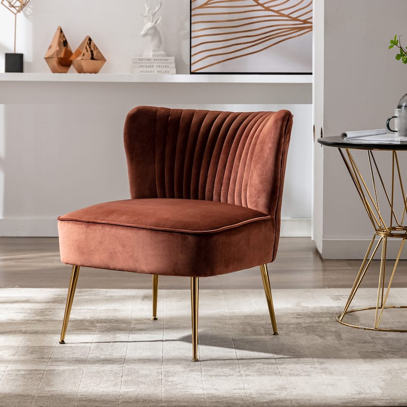 Heaven Contemporary Velvet Upholstered Accent Chair