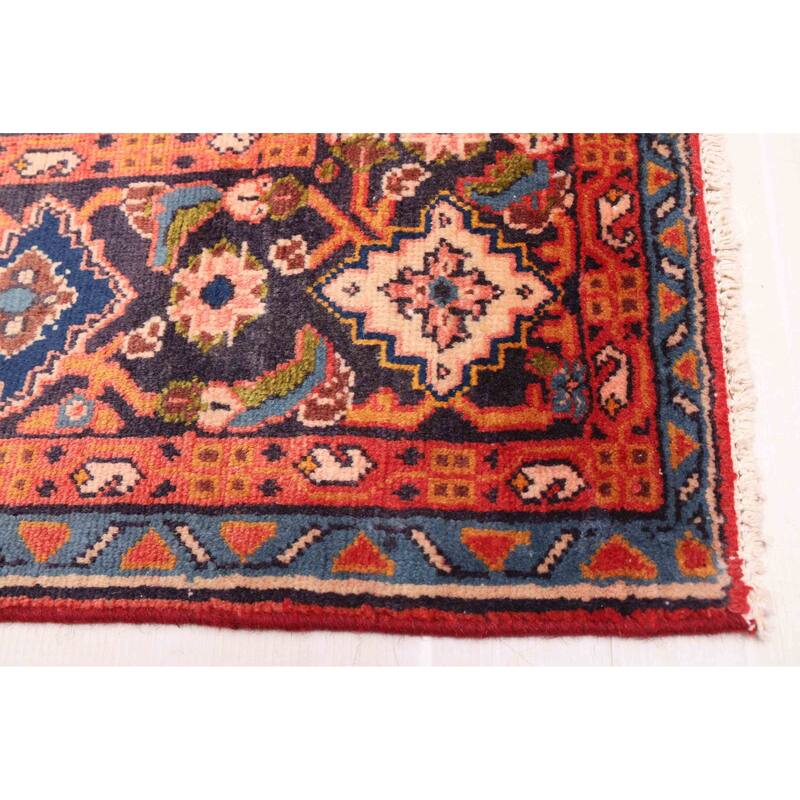 ECARPETGALLERY Hand-knotted Kayseri Vintage Light Red Wool Rug - 6'8 x 10'4