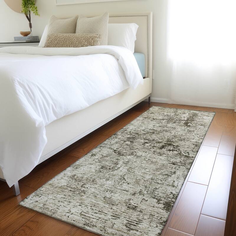 Premium Washable Super Soft Abstract Casual Mayfield Rug - Beige - 2'3" x 7'6"