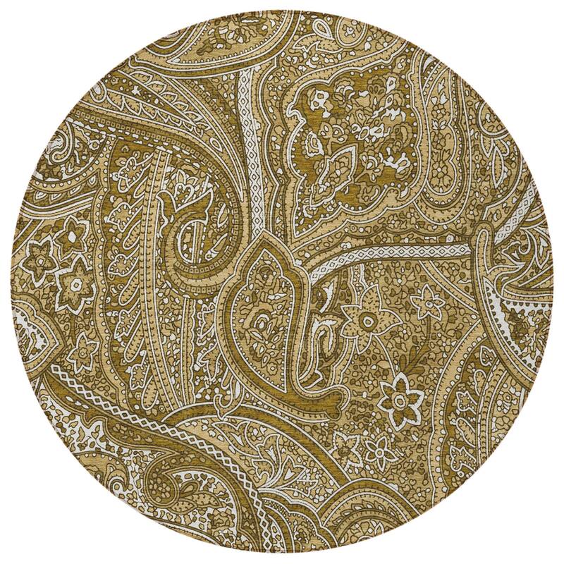 HomeRoots Paisley Traditional Rectangle Outdoor Rug