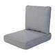Haven Way Universal Outdoor Deep Seat Lounge Chair Cushion Set - 24x24 - Medium Gray