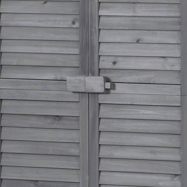 Garden Shed 3-tier Patio Storage Cabinet