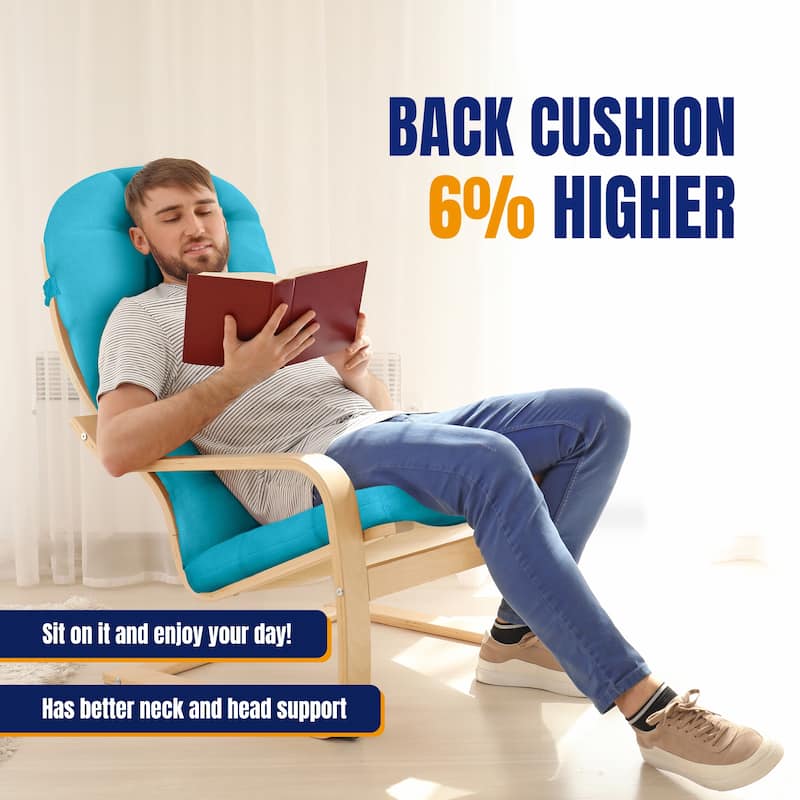 WINSOON 49x20x5 Inch Adirondack Chair Cushion, Thickened and High Back Chair Cushion