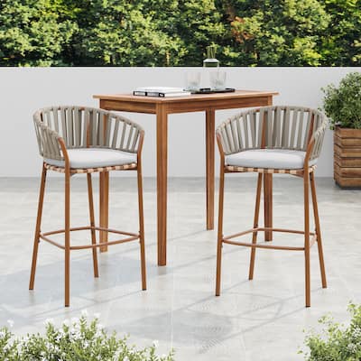Christopher Knight Home - Marlow Outdoor Iron Barstool (Set of 2)