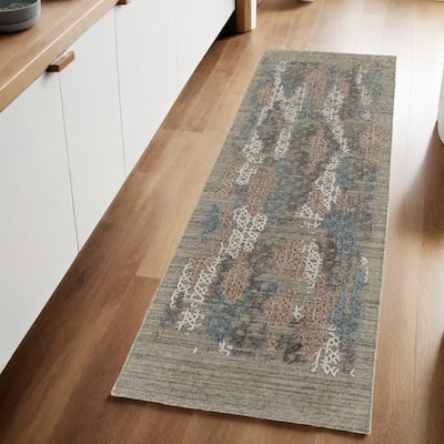 Soho Abstract Modern Woven Durable Area Rug By HomeRoots - 8' Runner