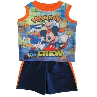Disney Mickey Mouse Boys Tank Top and Shorts Set