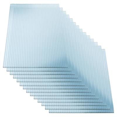 GDFStudio - Kendricks Panel Twin Wall Waterproof UV Protected Reinforced 14 Pieces Sheets - 2'x 4'
