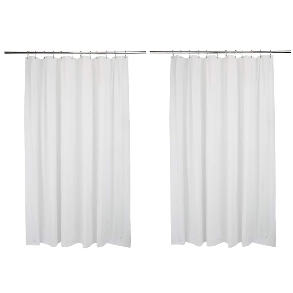 Bath Bliss 2 Pack Extra Long Shower Liner