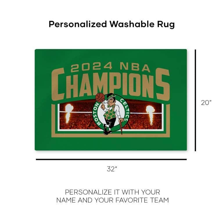 NBA Boston Celtics Washable Rug - 20" x 32"