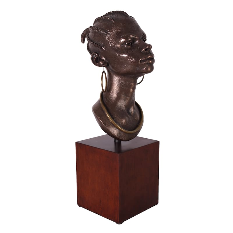 African Queen Bust on Stand