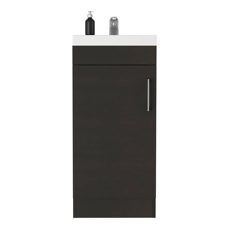 Modern Laminated Particle Board Cabinet with Adjustable Shelf for Bathroom Organization - 12.99in L