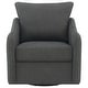 preview thumbnail 17 of 23, Madia Upholstered Sloped Arm Swivel Glider Chair