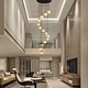 preview thumbnail 6 of 19, KAYLA Luxury 14-Light Alabaster Globe Chandelier in Vintage Copper Finish, Grand Pendant Light for Stairwells or Foyers - 138in