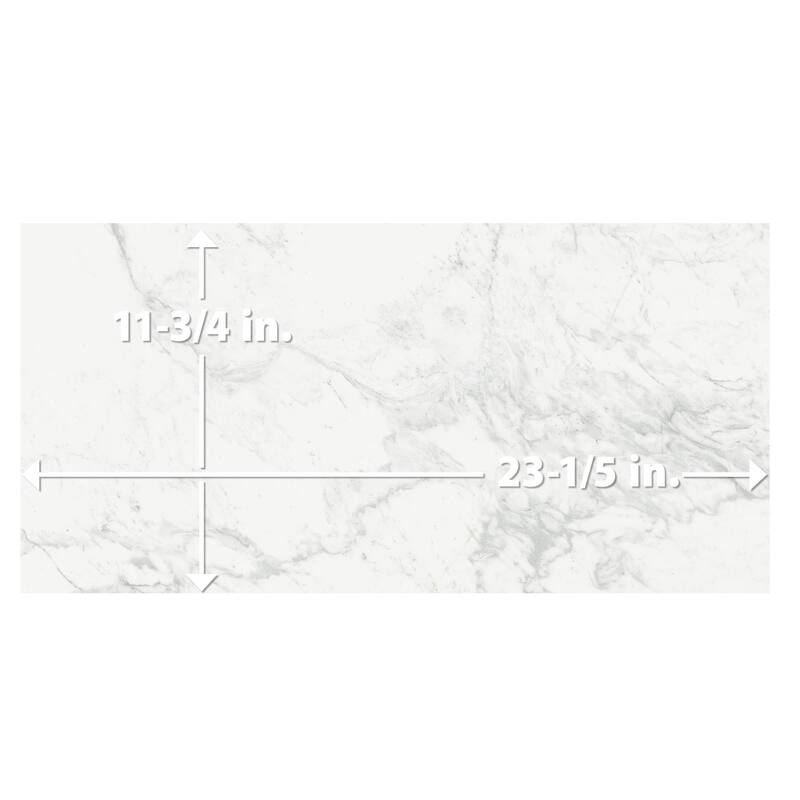 Merola Tile Reve Blanc 11-3/4" x 23-1/2" Porcelain Floor and Wall Tile