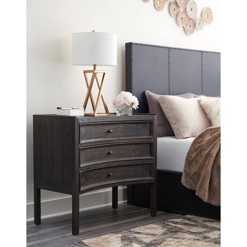 Palmdale 36-inch Concave Reclaimed Pine Bachelor's Chest