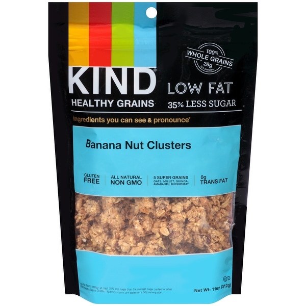 Kind Clusters - Granola - Healthy Grains - Banana Nut - 11 oz - Case of 6