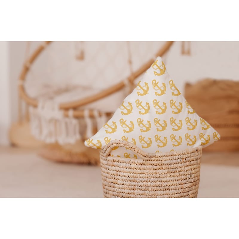 Anchor Pattern Decorative Throw Pillow