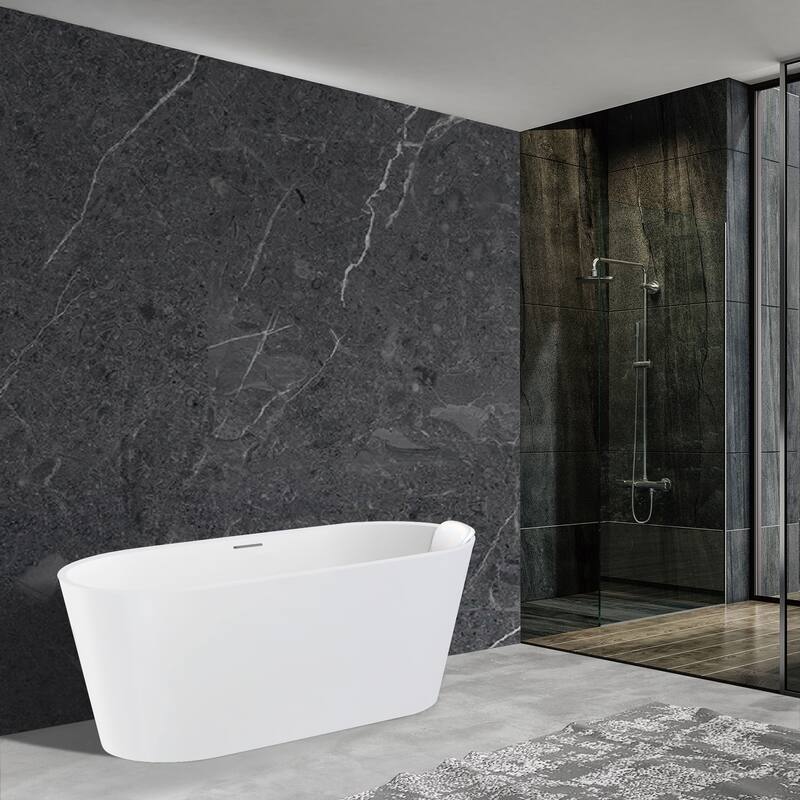 Transolid K-AFTM5931-M31 Maris 59" Free Standing Acrylic Soaking Tub