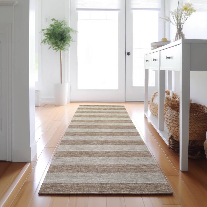 Premium Washable Super Soft Cabana Stripe Mayfield Rug - Beige - 2' 3" x 7' 6" - Runner