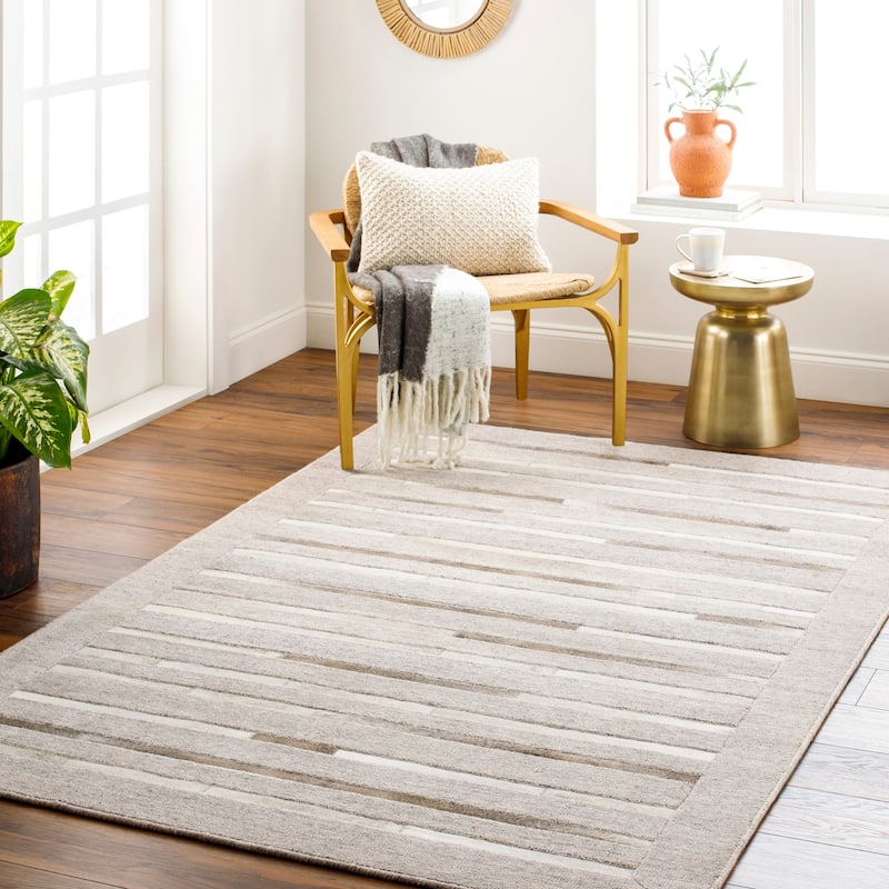 Tatum Modern & Contemporary Area Rug - 5' x 7' 6" - Beige/Gray