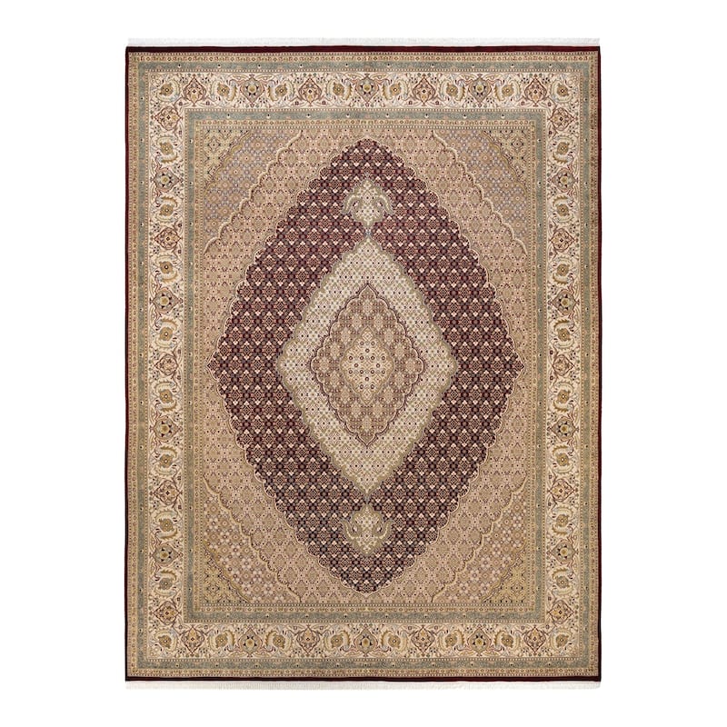 Overton Hand Knotted Wool Vintage Inspired Traditional Mogul Re Area Rug - 9 x 12