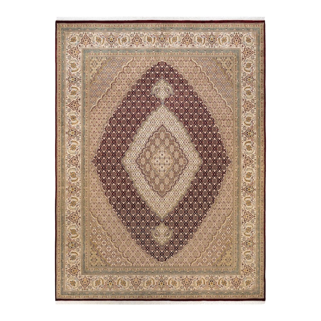 Overton Hand Knotted Wool Vintage Inspired Traditional Mogul Re Area Rug - 9 x 12