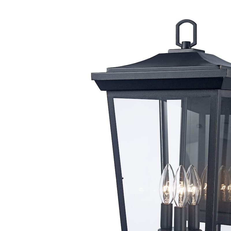 Trans Globe Turlock 3 Light Outdoor Wall Lantern in Black On Sale
