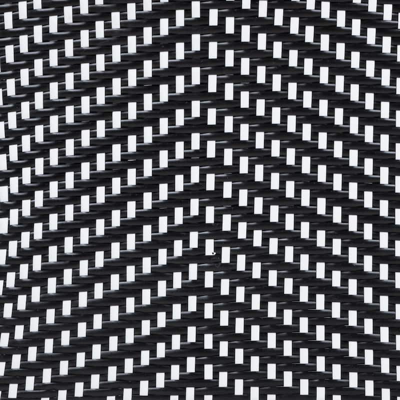 Lulu French Wicker Patio Loveseat with Built-in Glass End Table by Furniture of America