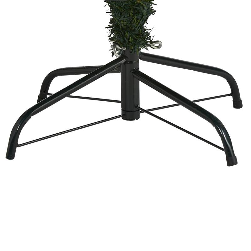 5Ft Artificial Christmas Tree with Lights - Holiday Decor, Festive Fir Tree, Indoor Xmas Tree - Green - 60