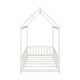 preview thumbnail 26 of 25, Twin Size Wooden House Platform Bed with Full-Length Guardrails and Slatted Frame, Creativity House Bed