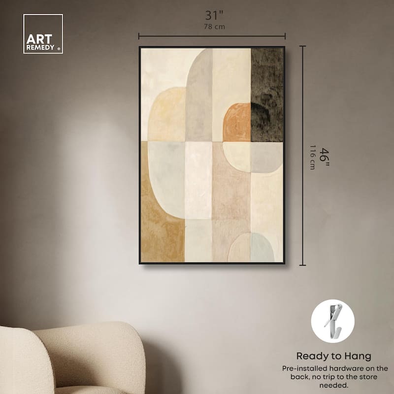 Overlapping Planes I Canvas by Art Remedy