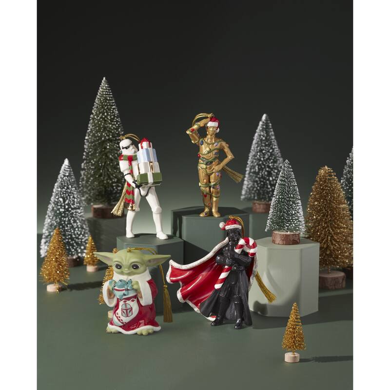 Lenox Holiday Grogu with Stocking Ornament