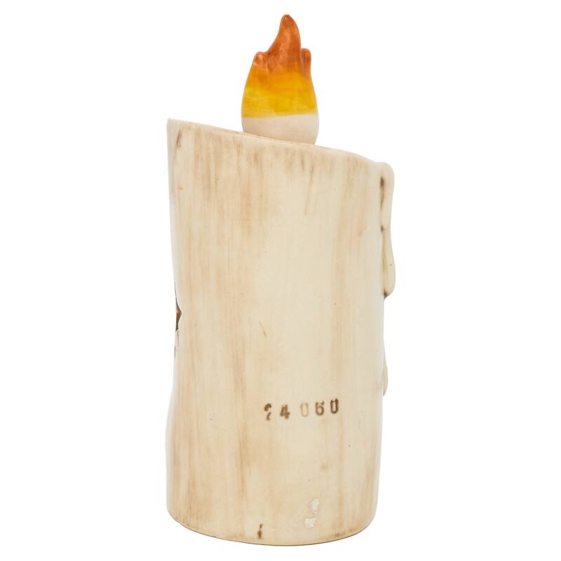 National Tree Company 6.5" White Halloween Porcelain Candle - 6.5 in