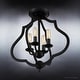 preview thumbnail 6 of 9, Luxury Art Deco Ceiling, 15.5"H x 15"W, with Moroccan Style, Matte Black, BWQ4130 by Urban Ambiance