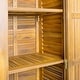 preview thumbnail 13 of 18, Gribs Acacia Wood Indoor/Outdoor Teak Finish Storage Cabinet by Christopher Knight Home - 61.81" H