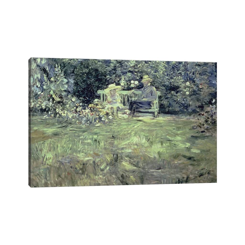 iCanvas "The Lesson In The Garden, 1886" by Berthe Morisot Canvas Print
