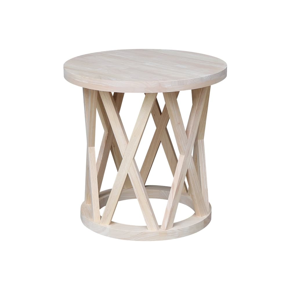 Round Ceylon End Table - 24 in. W x 24 in. D x 24 in. H