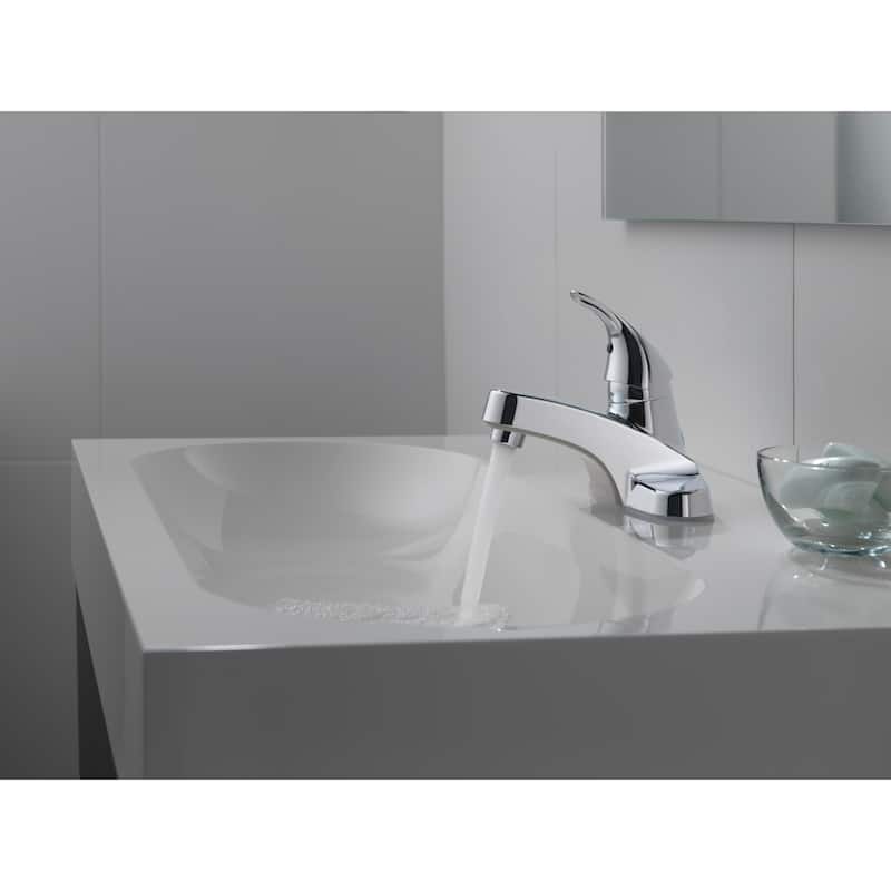 Peerless Bathroom Faucet Centerset with Single Lever Handle - Lifetime