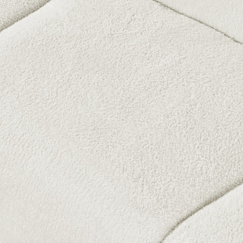 Roomfitters 98.5" Curved 3-Seater Sofa, Contemporary Plush Seating with Streamlined Design, Durable Frame