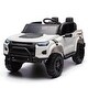 preview thumbnail 1 of 12, 24V Kids Ride-On Electric Pickup, Two-Seater, 4WD, 800W Motors, Remote Control, Bluetooth, USB, Safety Belt for Kids 3+ White