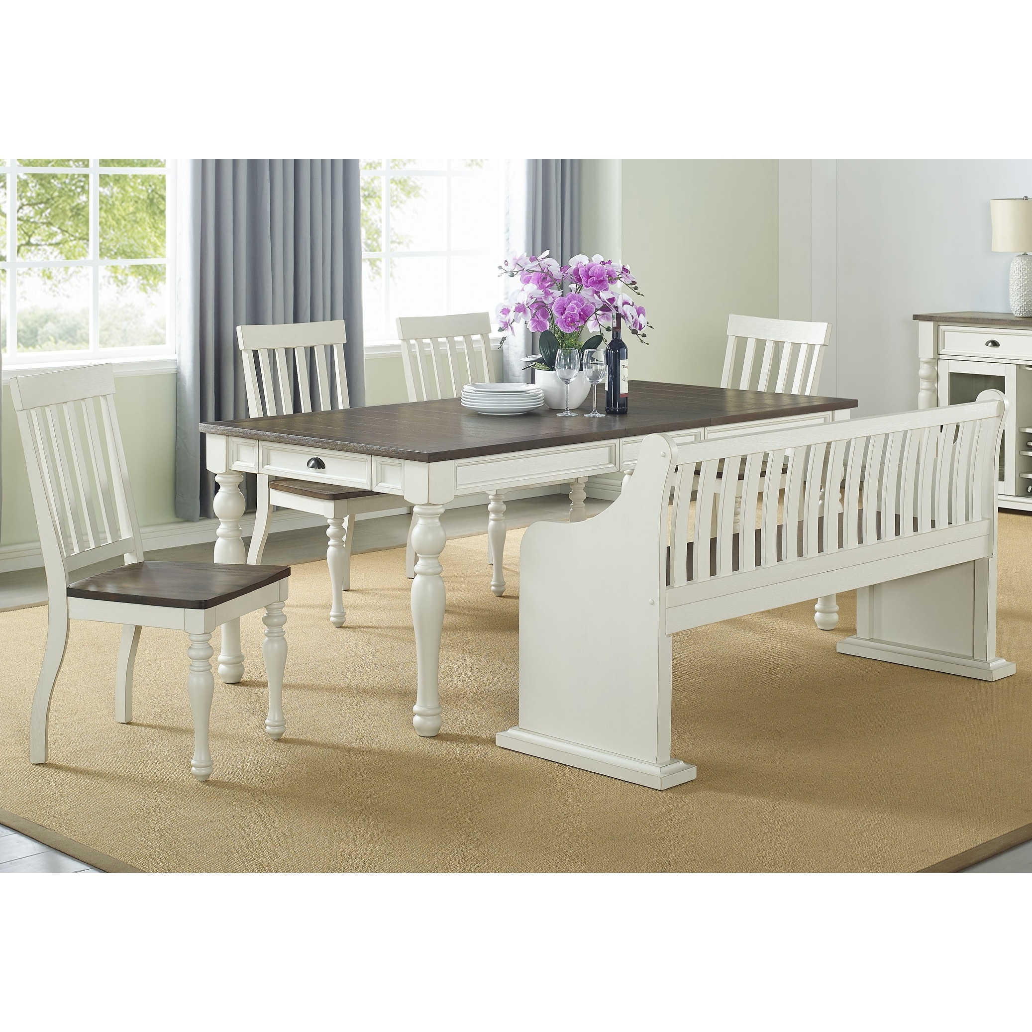 Jillian Farmhouse Pew Dining Bench by Greyson Living Bed Bath Beyond 30713992