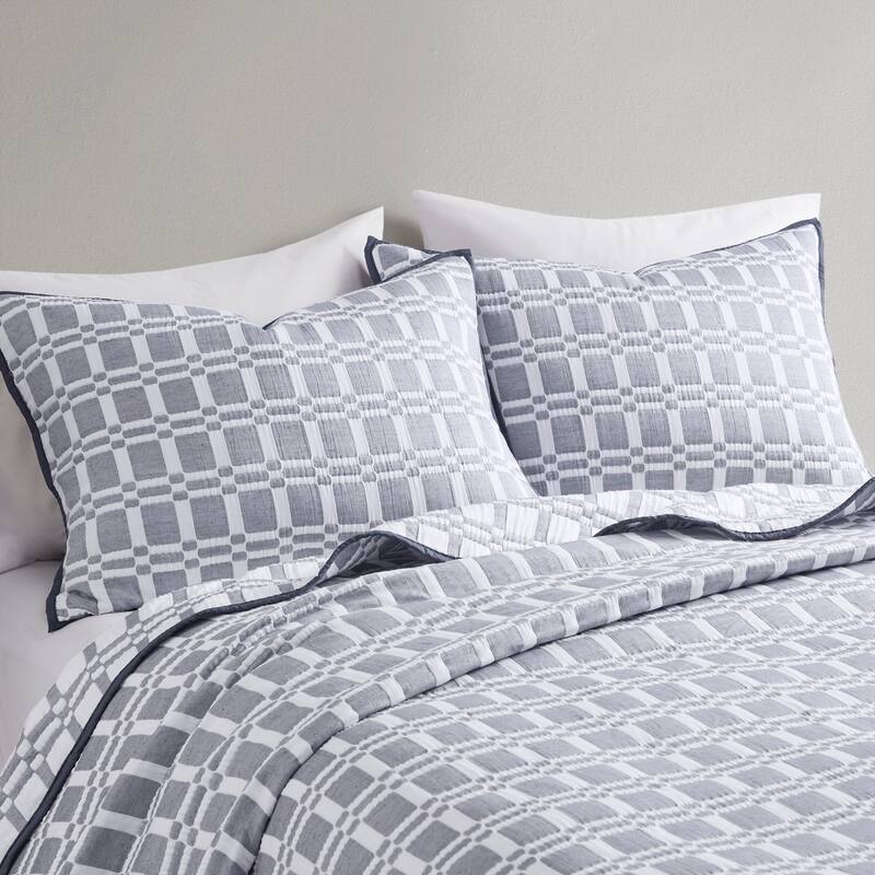 Madison Park Raine 3 Piece Reversible Matelasse Coverlet Set