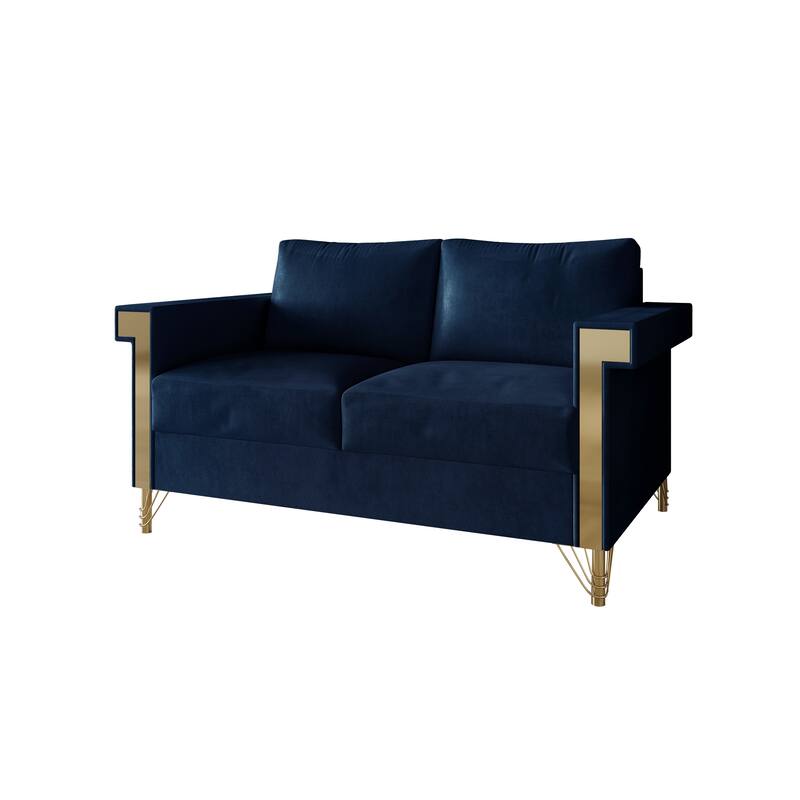 CraftPorch Glam Velvet Upholstered 2-Piece Living Room Set