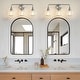 preview thumbnail 81 of 151, Modern Vanity Lights Dimmable Bathroom Light Fixtures with Glass Shade